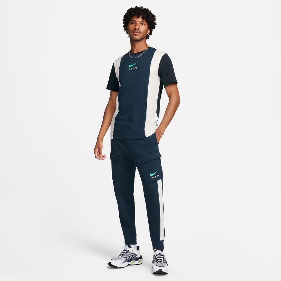 Nike Air Pantalon Cargo NSW Fleece - Bleu Marine/Blanc