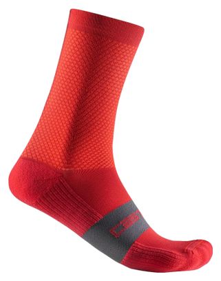 Chaussettes Unisexe Castelli Espresso 15 Rouge