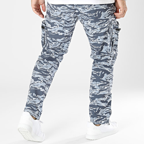 Pantalon Cargo Gris Camouflage