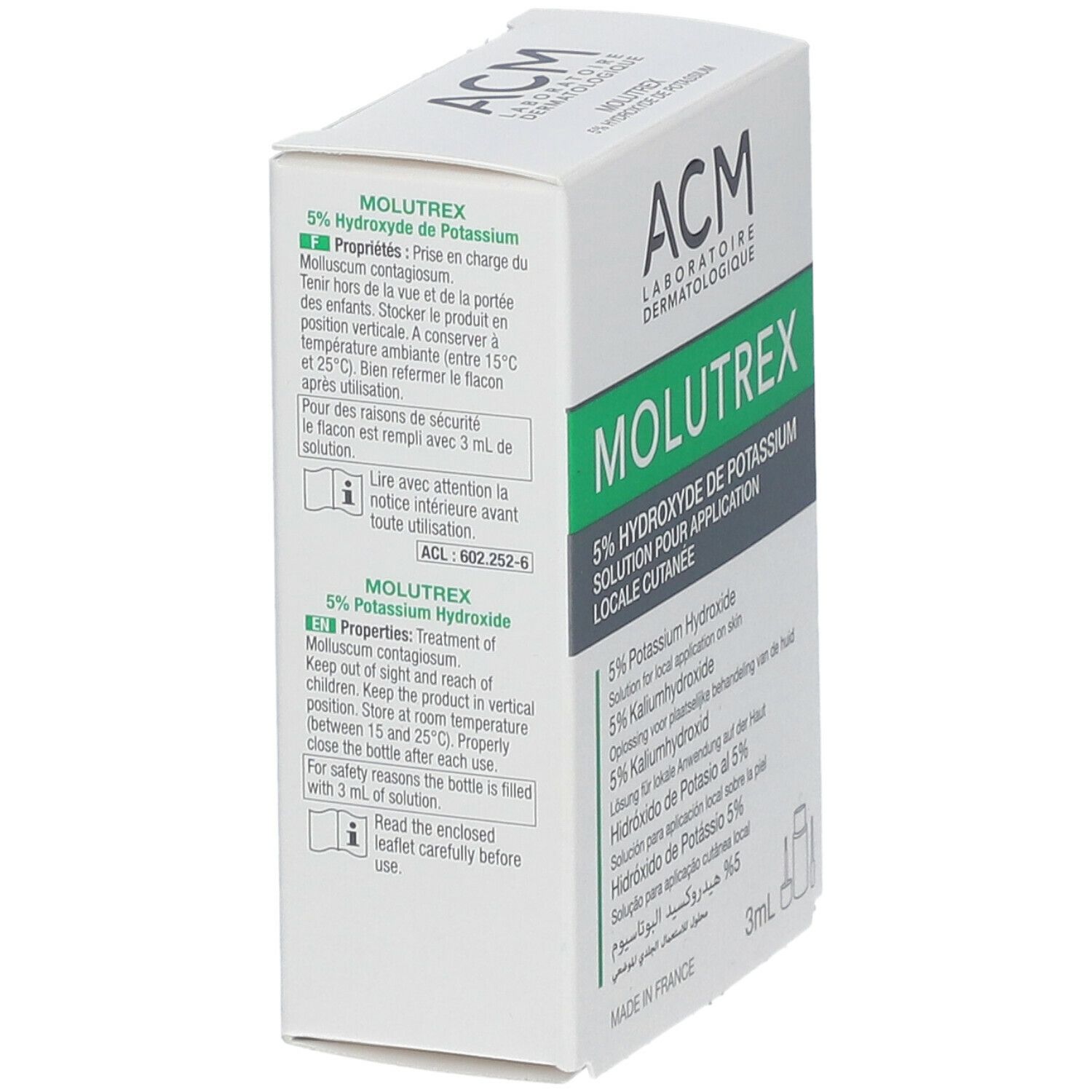 ACM Molutrex 5% Kaliumhydroxid 3 ml