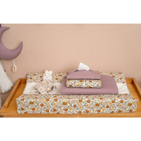 Doudou Miffy Carré Vintage Flowers - LITTLE DUTCH