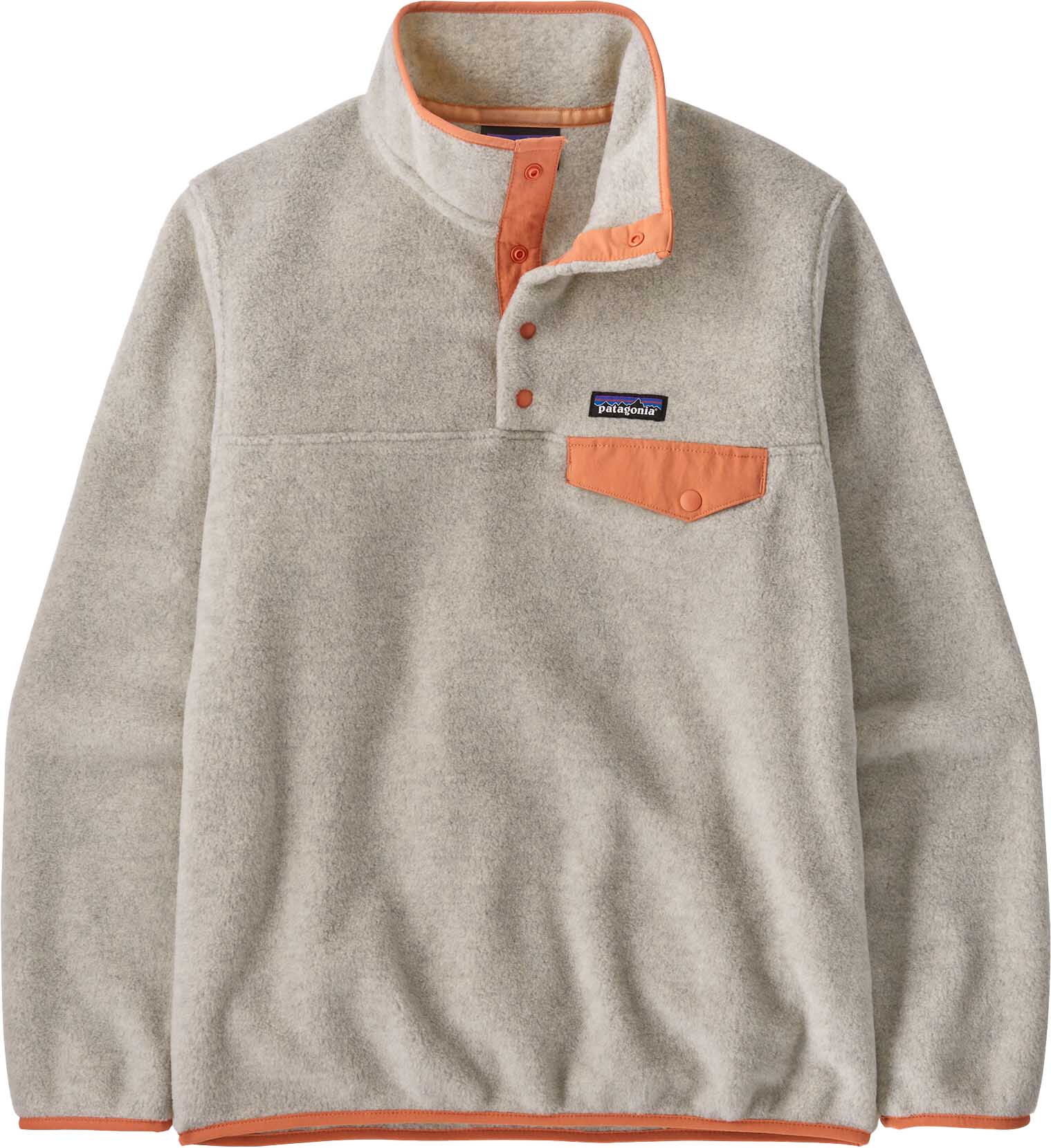 Lightweight Synchilla Snap-T Fleece Pullover Dame Oatmeal Heather w/Heirloom Peach