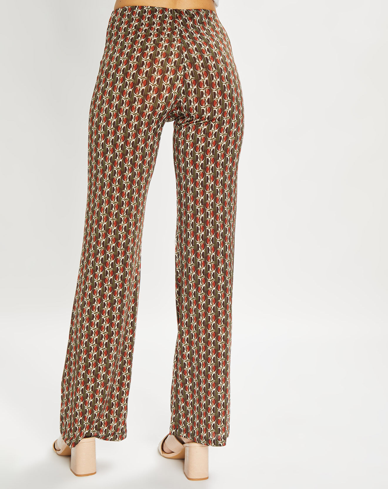 Lauren Vidal Pantalon Store imprimé forêt