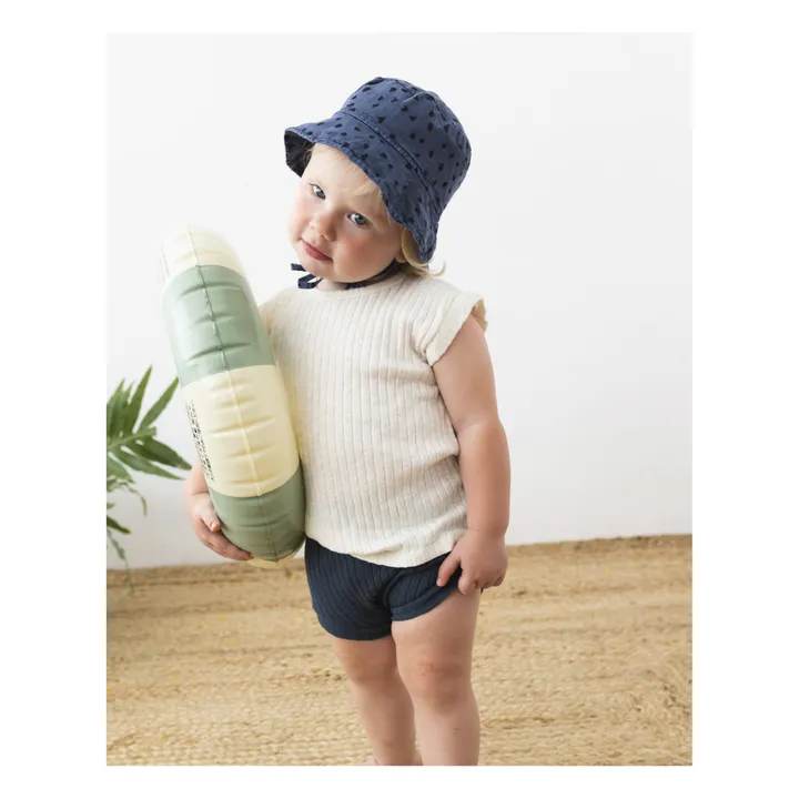 Búho Chapeau Coton Bio Animal Bébé | Bleu marine