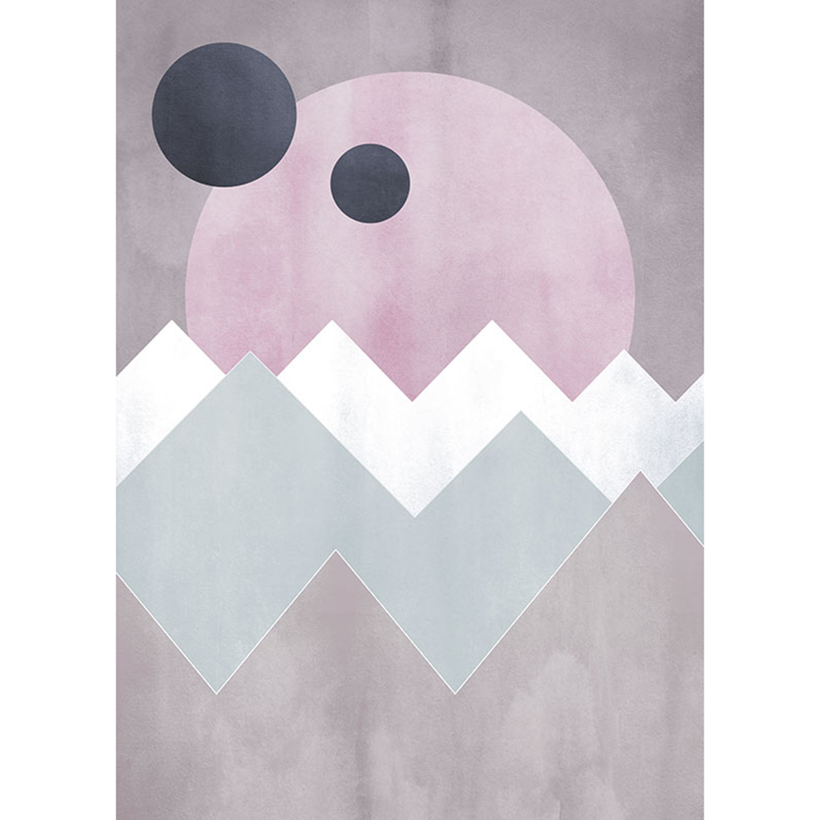 Wandbild SUNRISE GENTLE - bunt - 50x70 cm