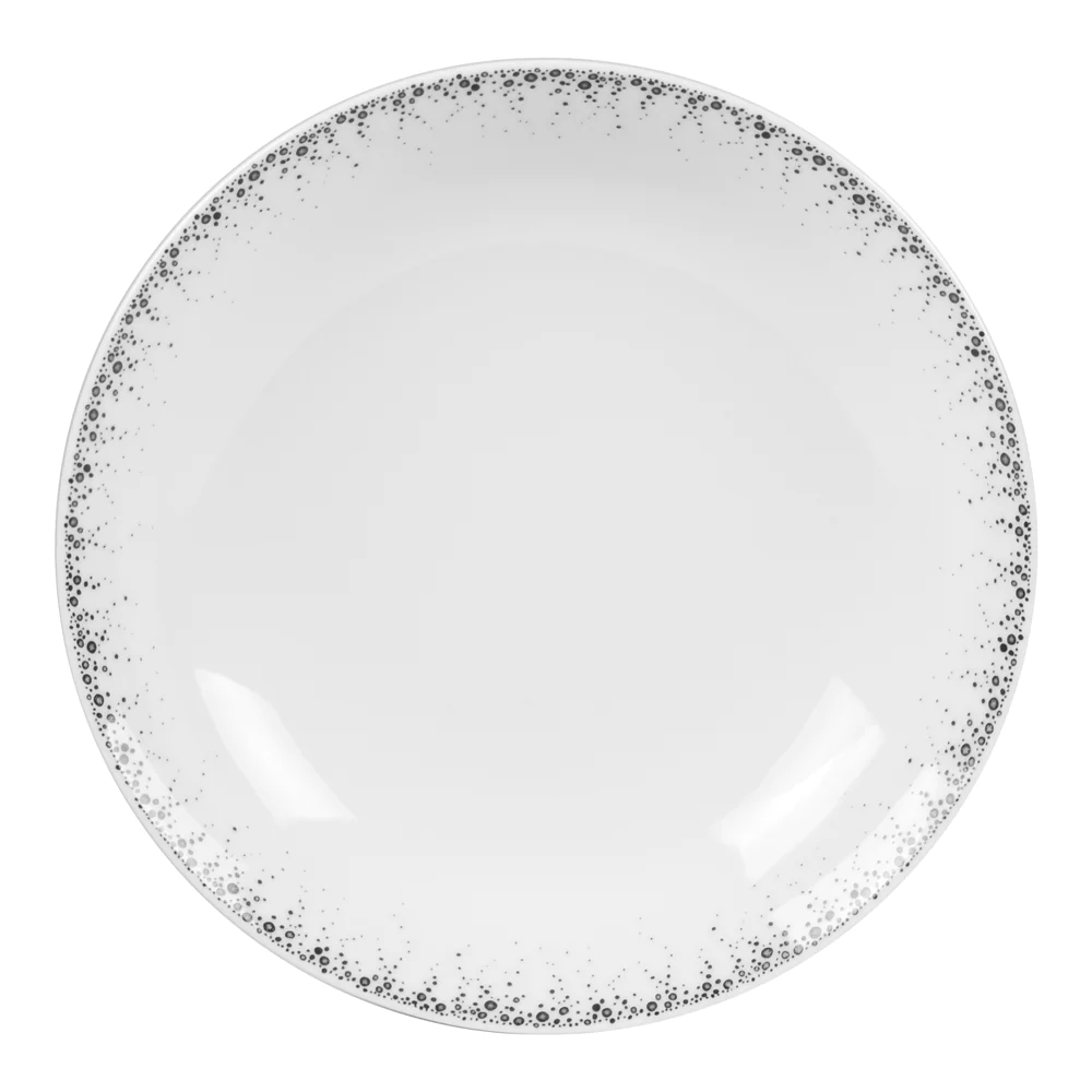 Assiette creuse Boréalis gris 20 cm (lot de 6) Table passion