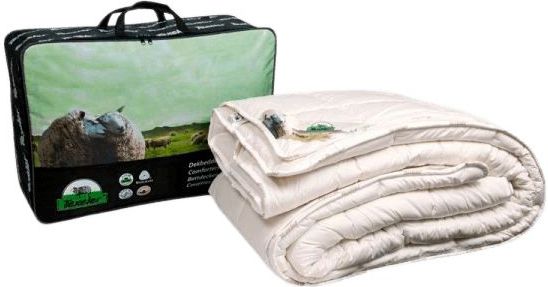 Dekbed - Wol - Puur Natuur - 4-seizoenen - Warmteklasse 3+4 - Tijk Perkal Katoen - Vulling 100% Scheerwol