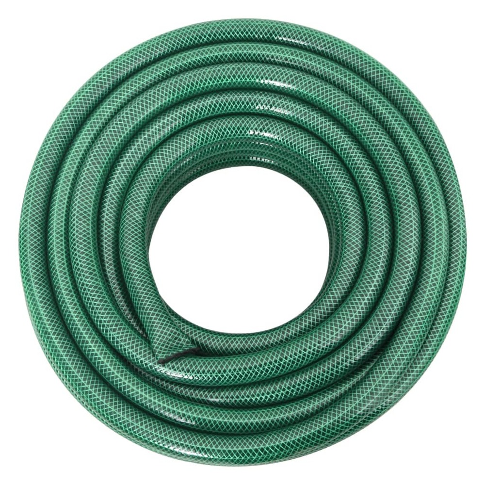 Tuyau d'arrosage avec jeu de raccords vert 0,9