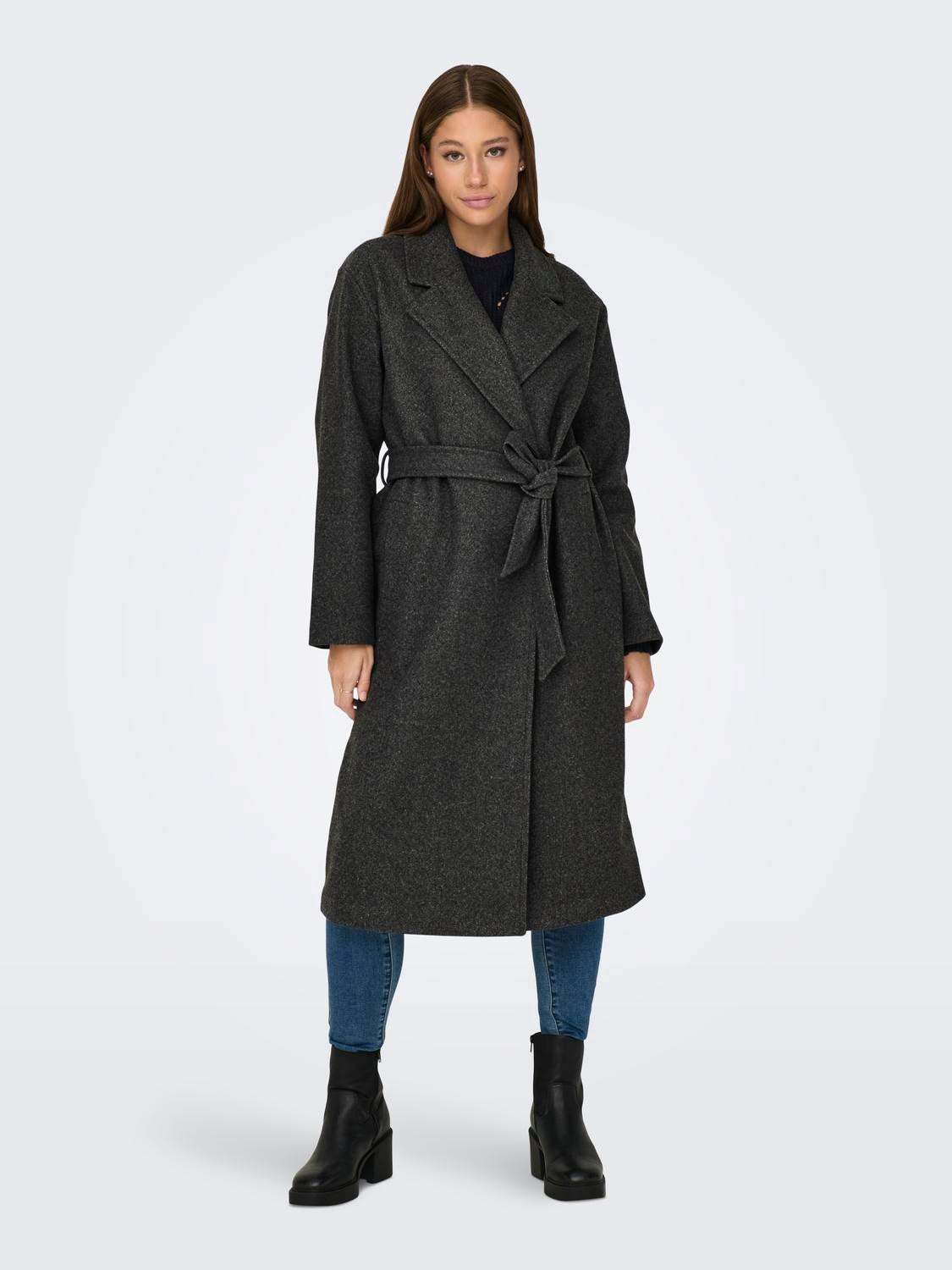 JDYVIOLA Mantel Dark Grey