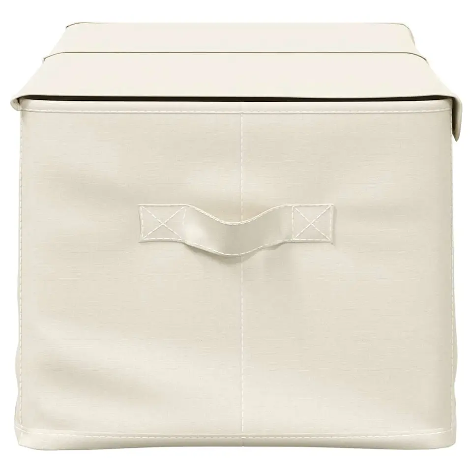 vidaXL - Opbergbox Opbergboxen - Crème - Stof