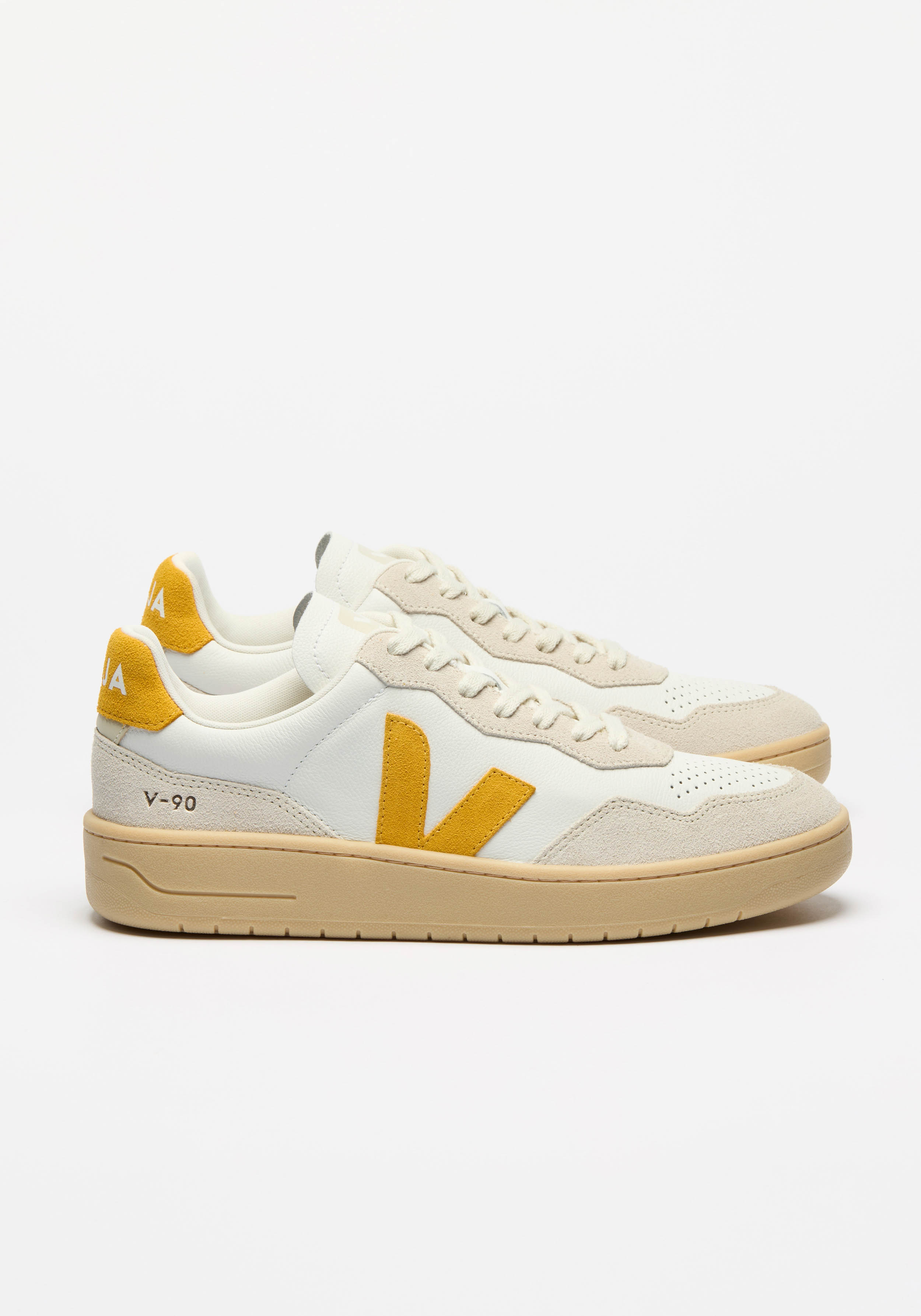 Veja Sneaker V-90 O.T. Leather Extra White Toscane Natural