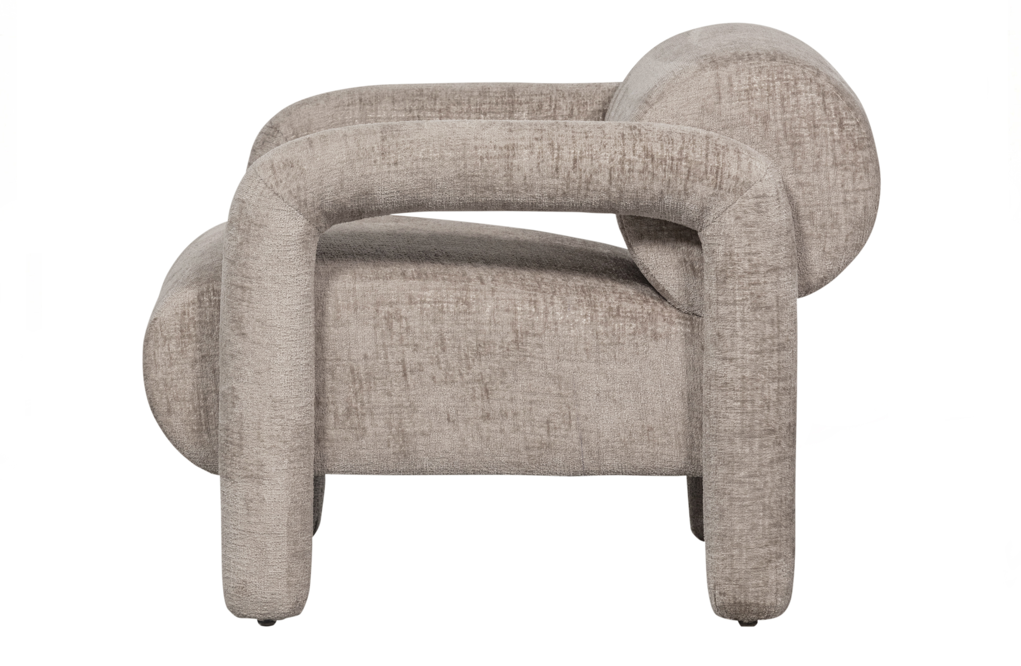 WOOOD Exclusive fauteuil Lenny Fauteuil Lenny in grove textuur Zand