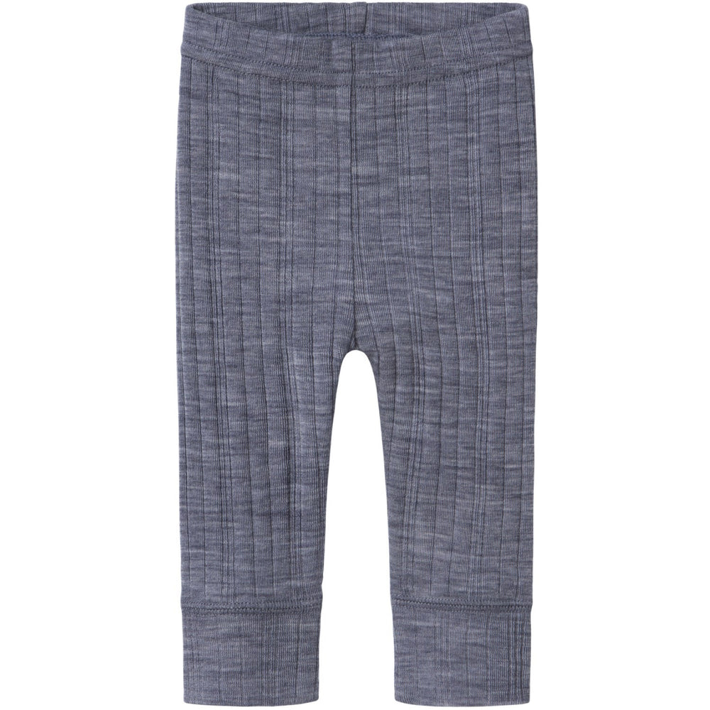 Køb Name It Folkstone Gray Nbmwang Uld Needle Long Johns Solid Noos