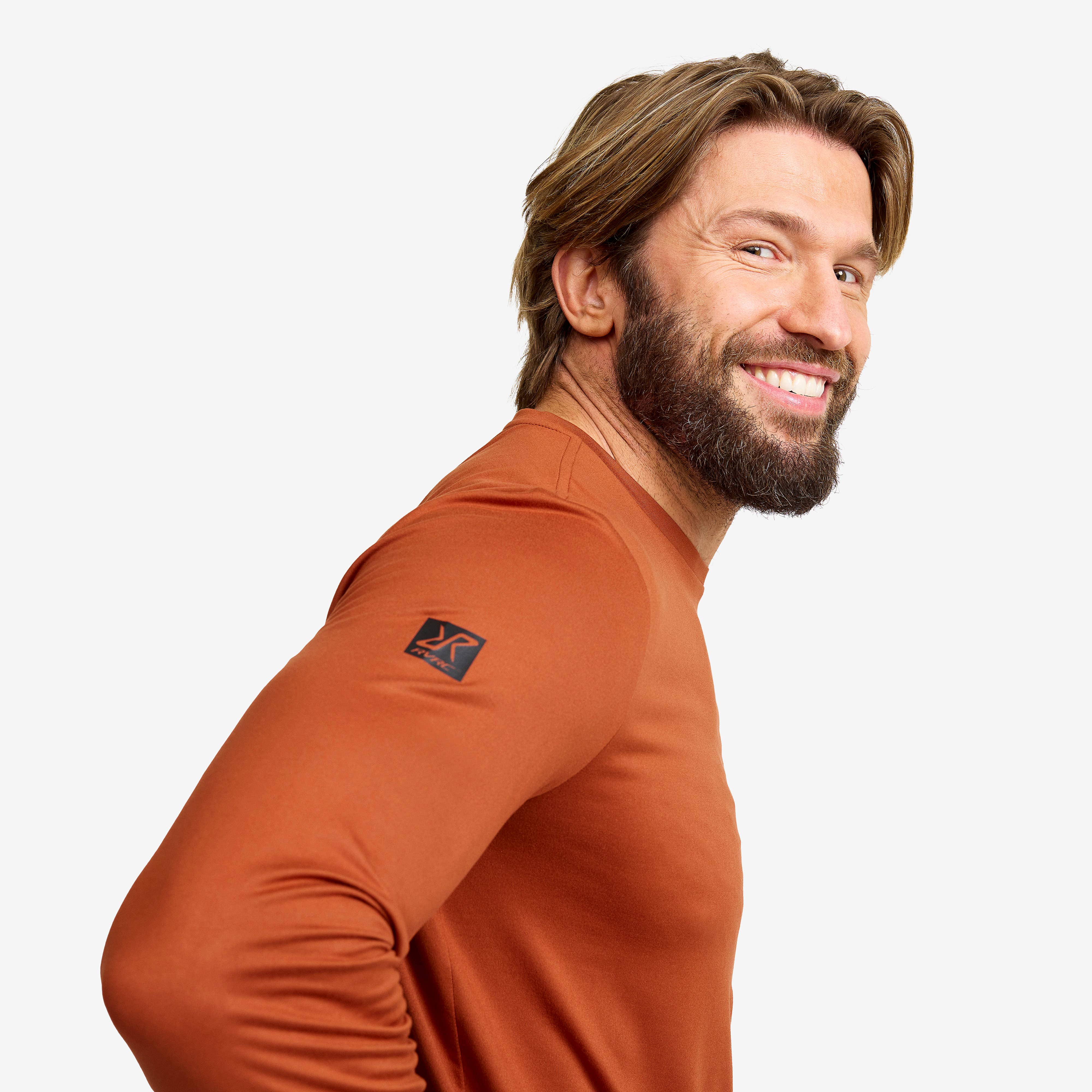 Mission Long-sleeved T-shirt Herre Rusty Orange