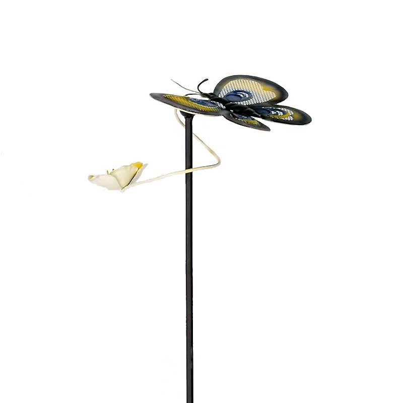 Tuteur papillon jaune 29x31x116cm