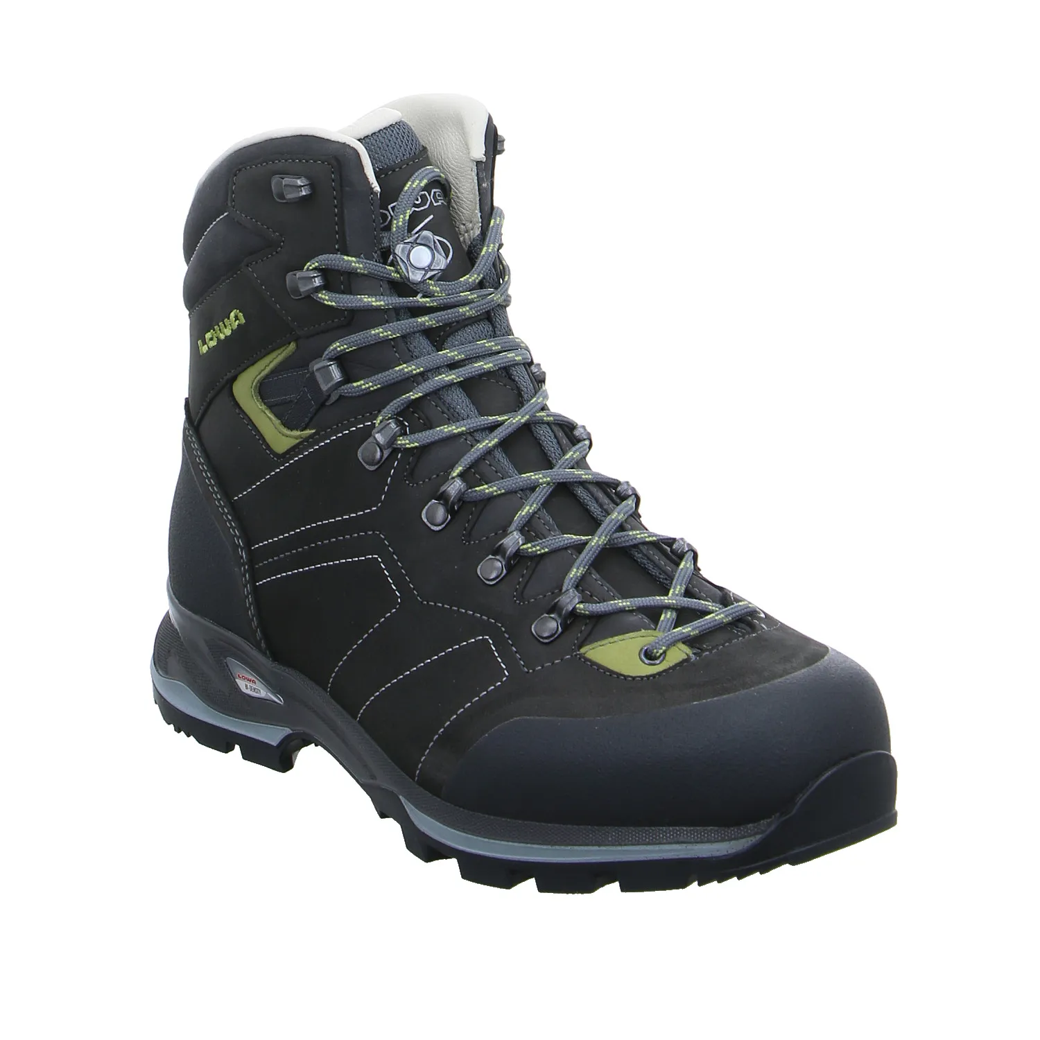LOWA Trekkingschuhe Grau Leder