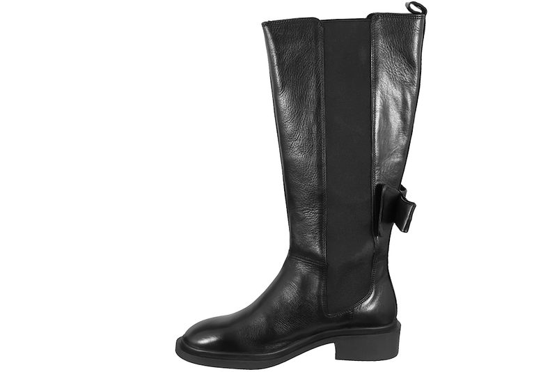 COPENHAGEN SHOES MAGIC FALL LANG STØVLE I SORT GLAT SKIND