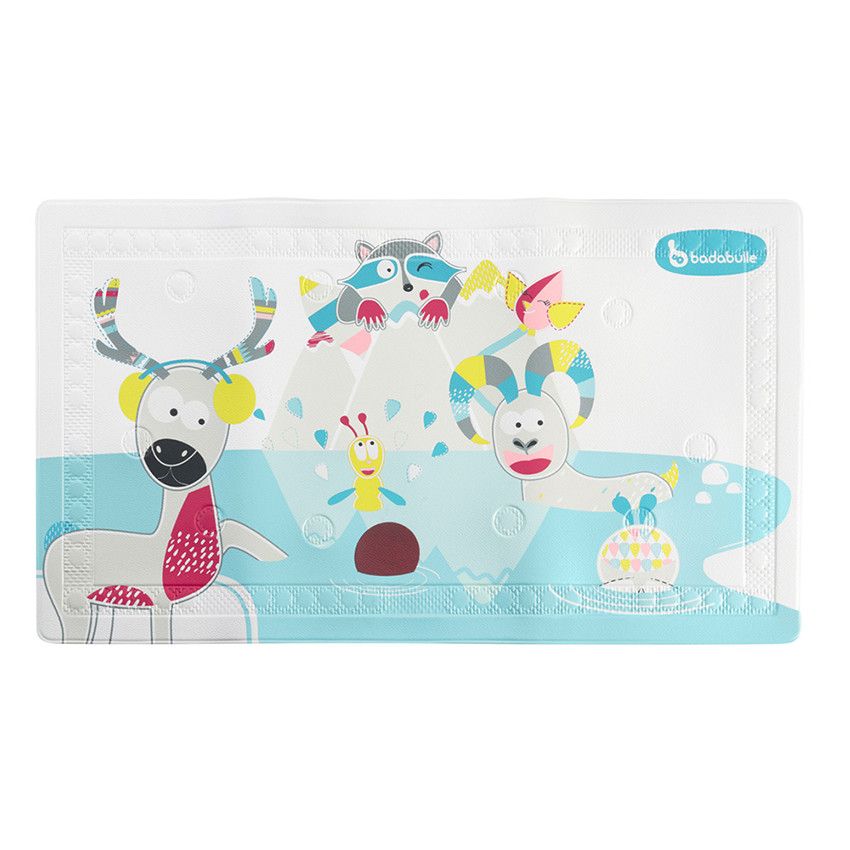 Tapis de bain temoin de température - Montagne - Ecru