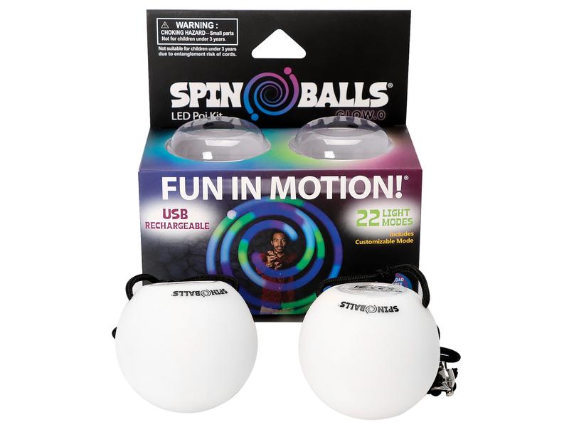 SPINBALLS Glow.0 Spinballs Glow.0 LED Poi Balls Poi-Kugeln mit Farbeffekten