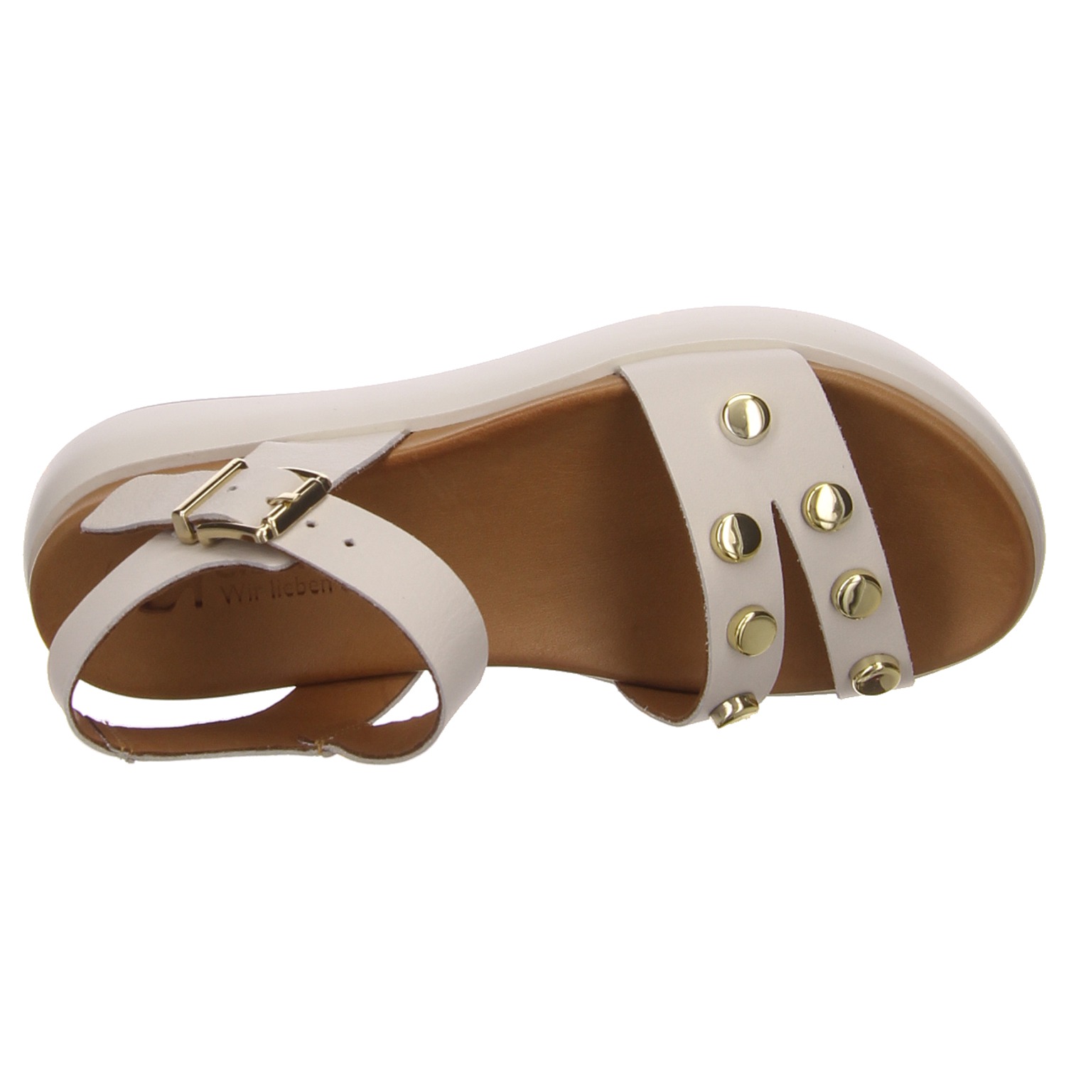 elbandi Sandale weiß beige
