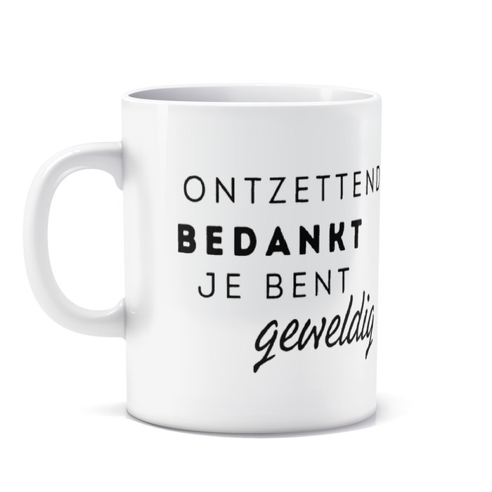 Mok | Bedankt | met eigen naam