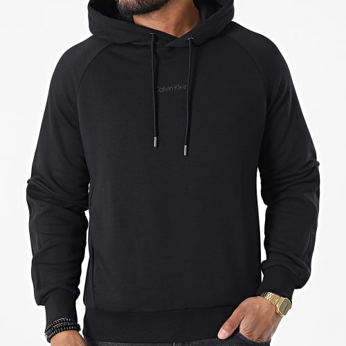 Sweat Capuche A Bandes Elevated Logo 9711 Noir