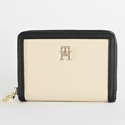 Portefeuille Femme Essential 6090 Beige Noir
