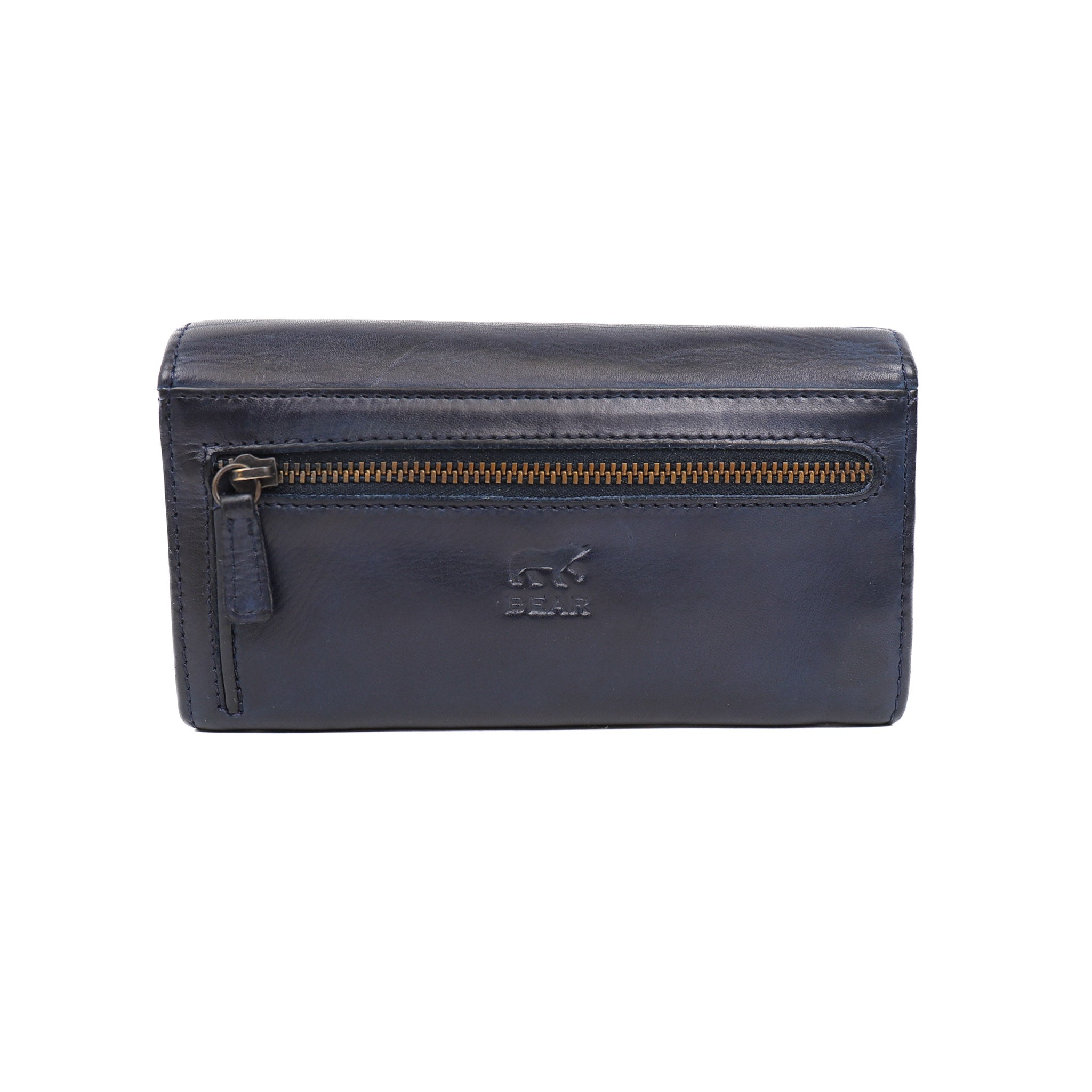 Overslag portemonnee 'Noor' blauw Donkerblauw