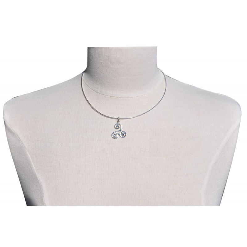 Pendentif Argent Celte Triskel