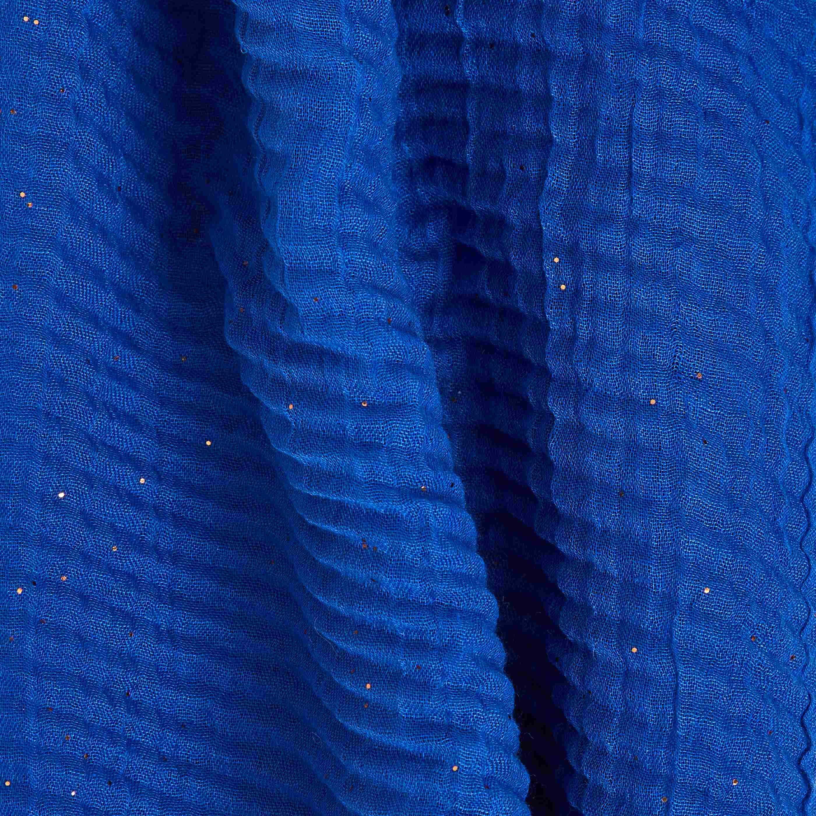 Etole plissée pailletée - BLEU