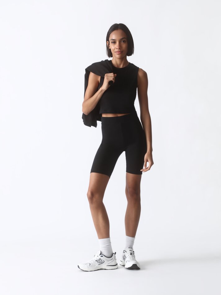 Calça legging de ciclismo - Preta