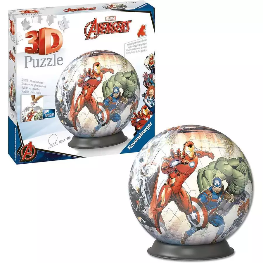 Ravensburger Puzzle-Ball Marvel Avengers bunt