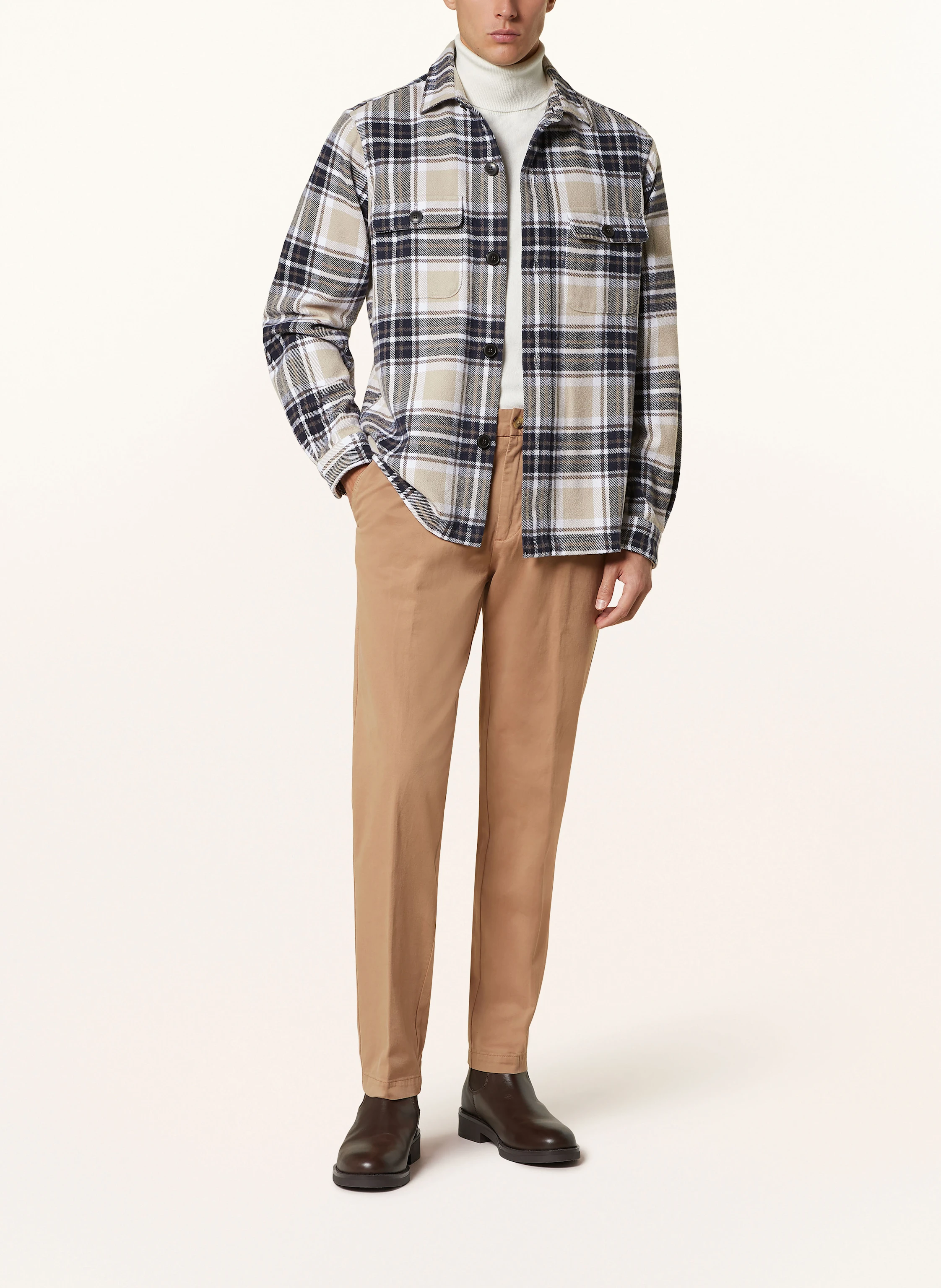 STROKESMAN'S Flanell-Overshirt