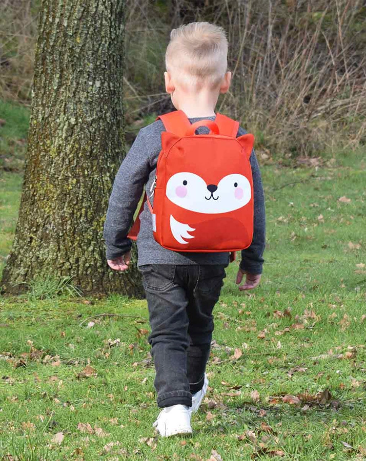 Kinderrucksack LITTLE BACKPACK – FOX (21x27x10) in orange
