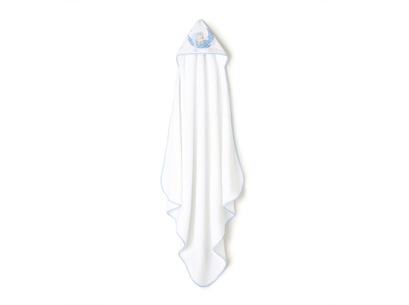 TOALHA BANHO DOUDOU INTERBABY AZUL 100X100CM