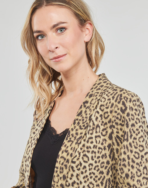 Pieces - PCBOSS 3/4 PRINTED BLAZER - Léopard