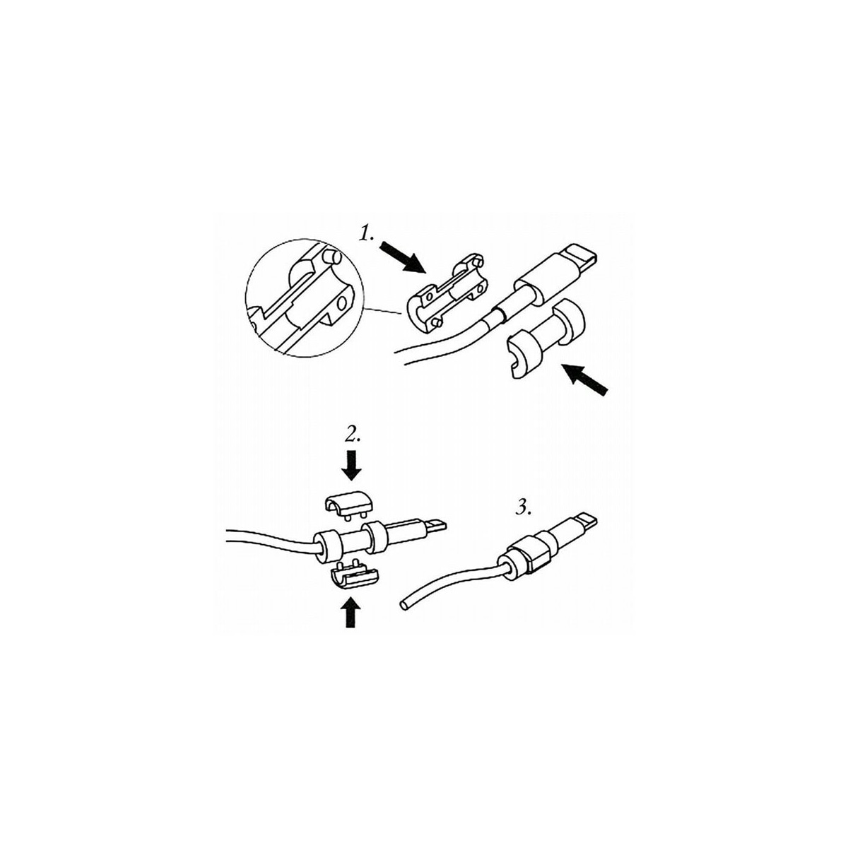 Ledningbeskyttelse til ladeledning - 10Pk