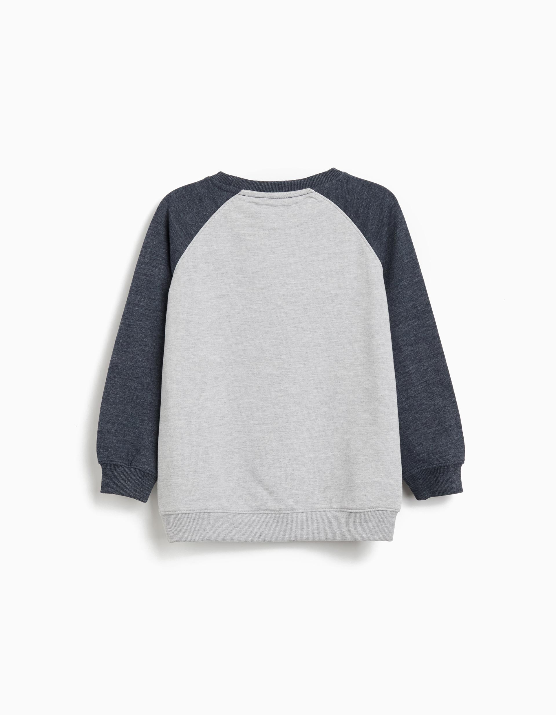Sweatshirt de Felpa, Menino, Azul Escuro