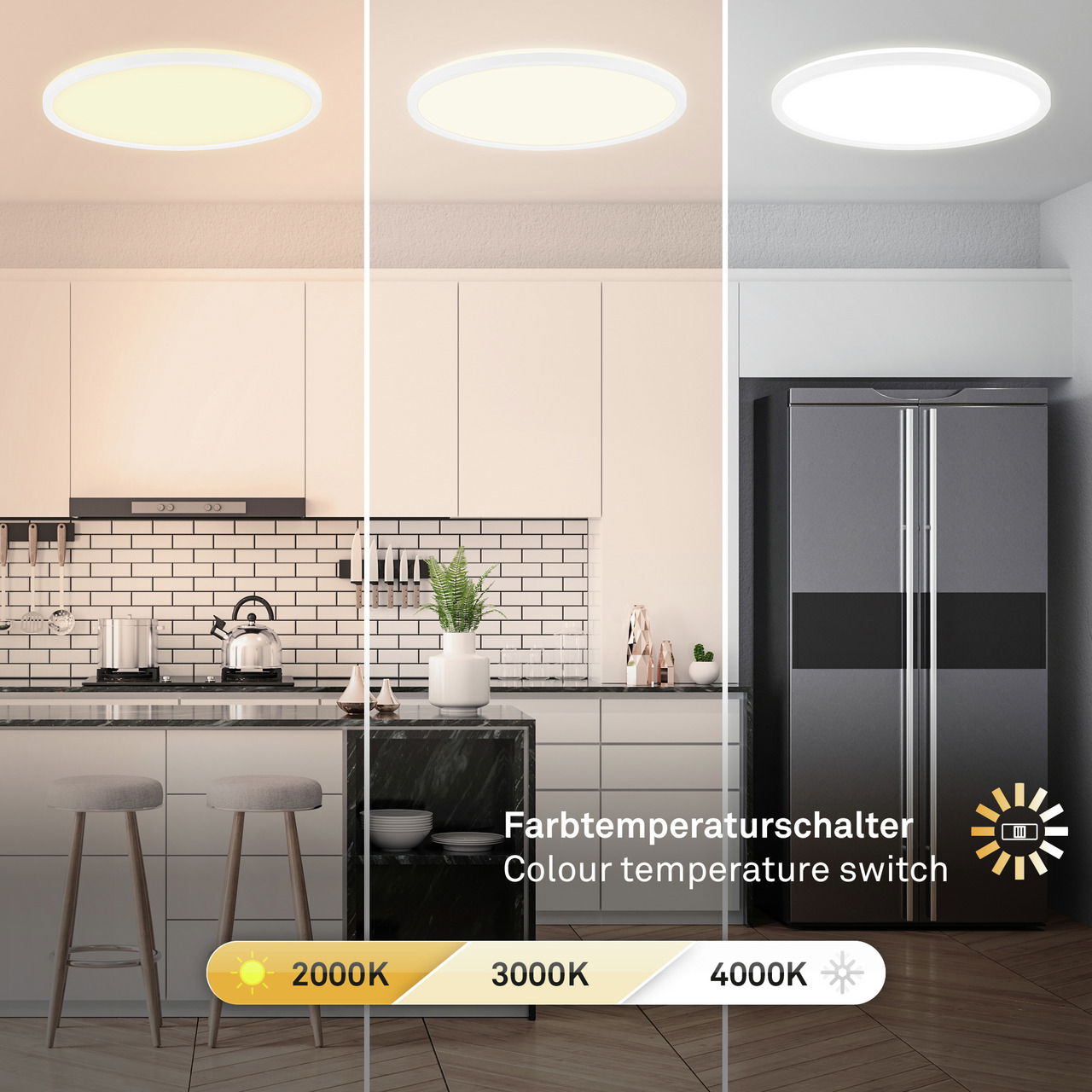 Briloner LED-Panel SLIM