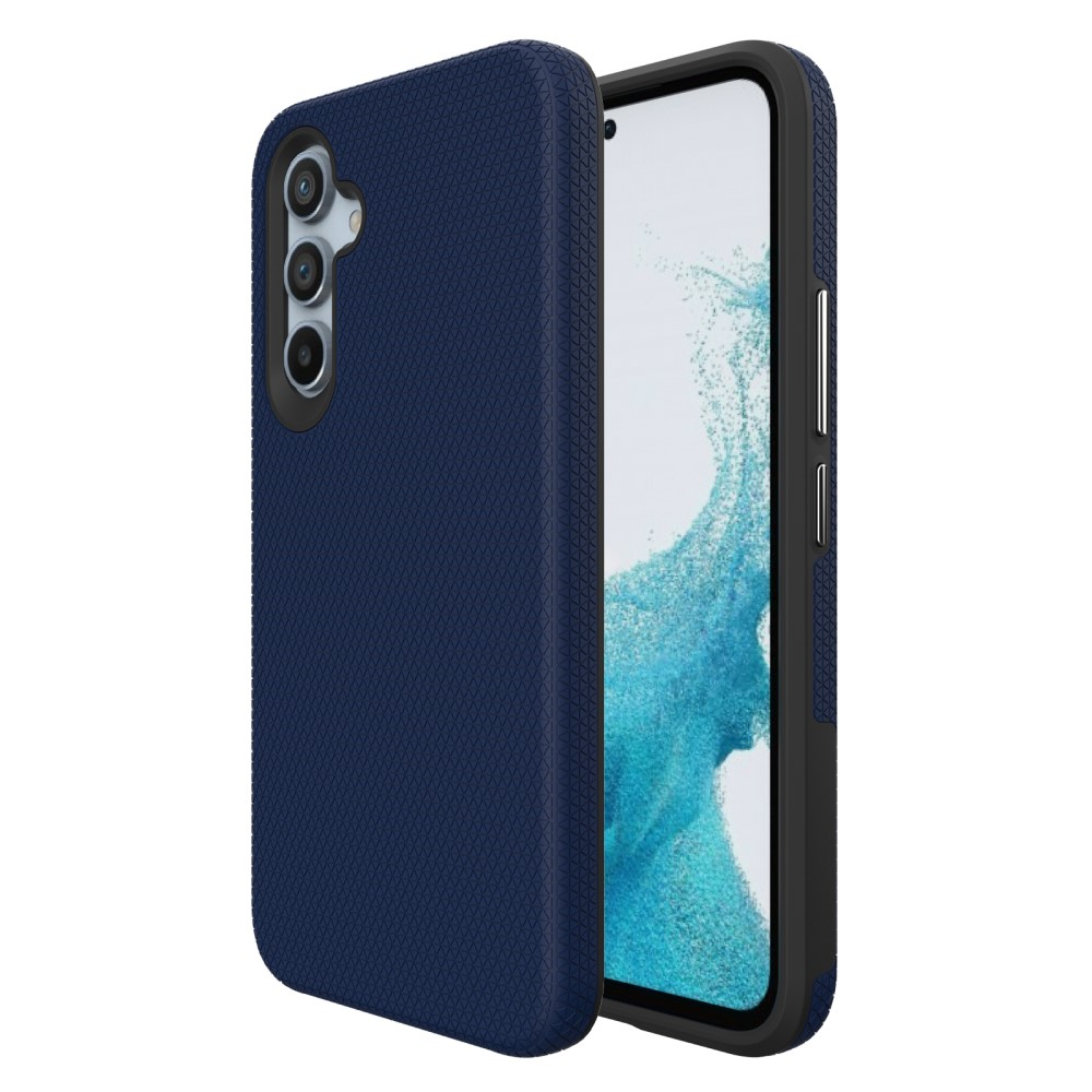 Samsung Galaxy A54 5G Hybrid Hardcase Hülle Grip Design - Dunkelblau