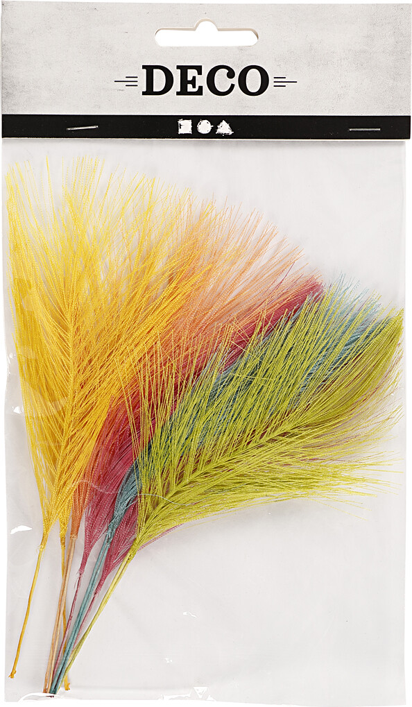 Kunstige Fjer - L 15 CM - B 8 CM - Flere Farver - 10 Stk