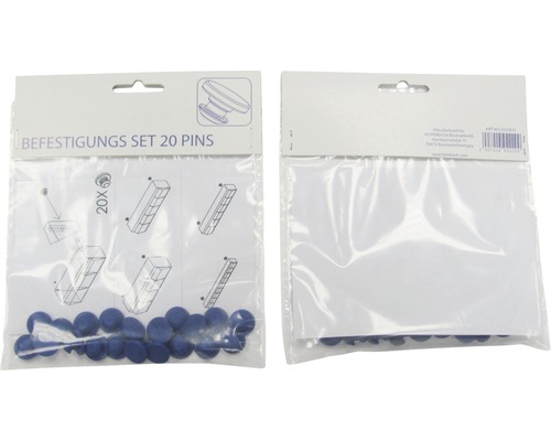 Montageclipset, 20-pack, voor klein materiaalmagazijn