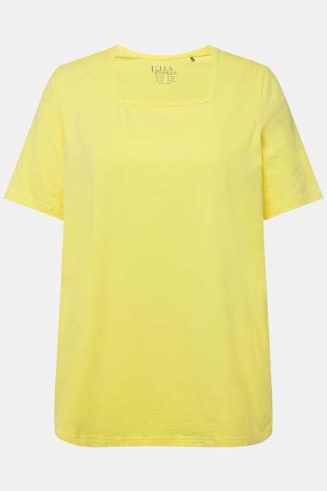 T-Shirt, A-Linie, Carree-Ausschnitt, Halbarm