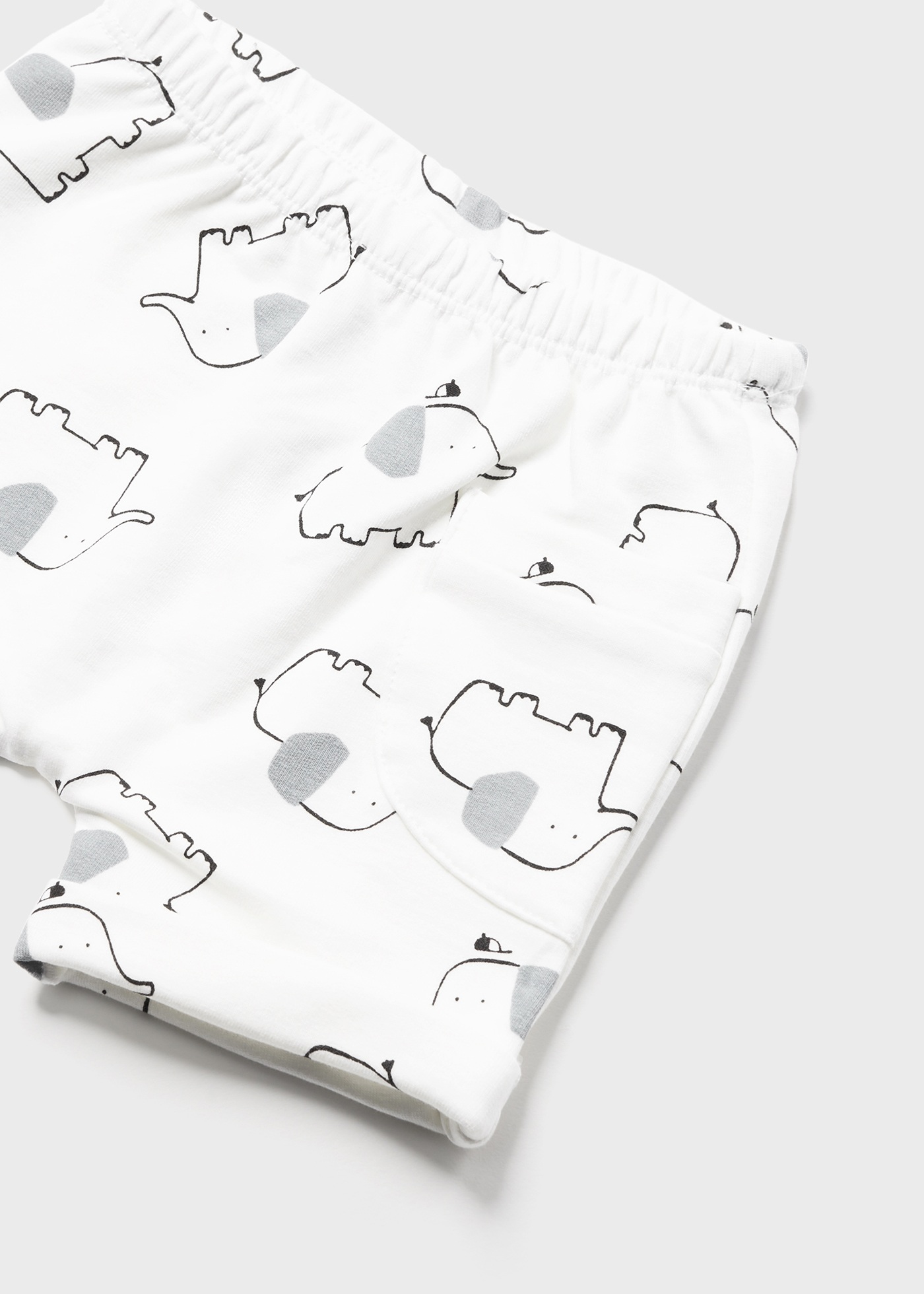 Conjunto de algodão com 4 peças para recém-nascido