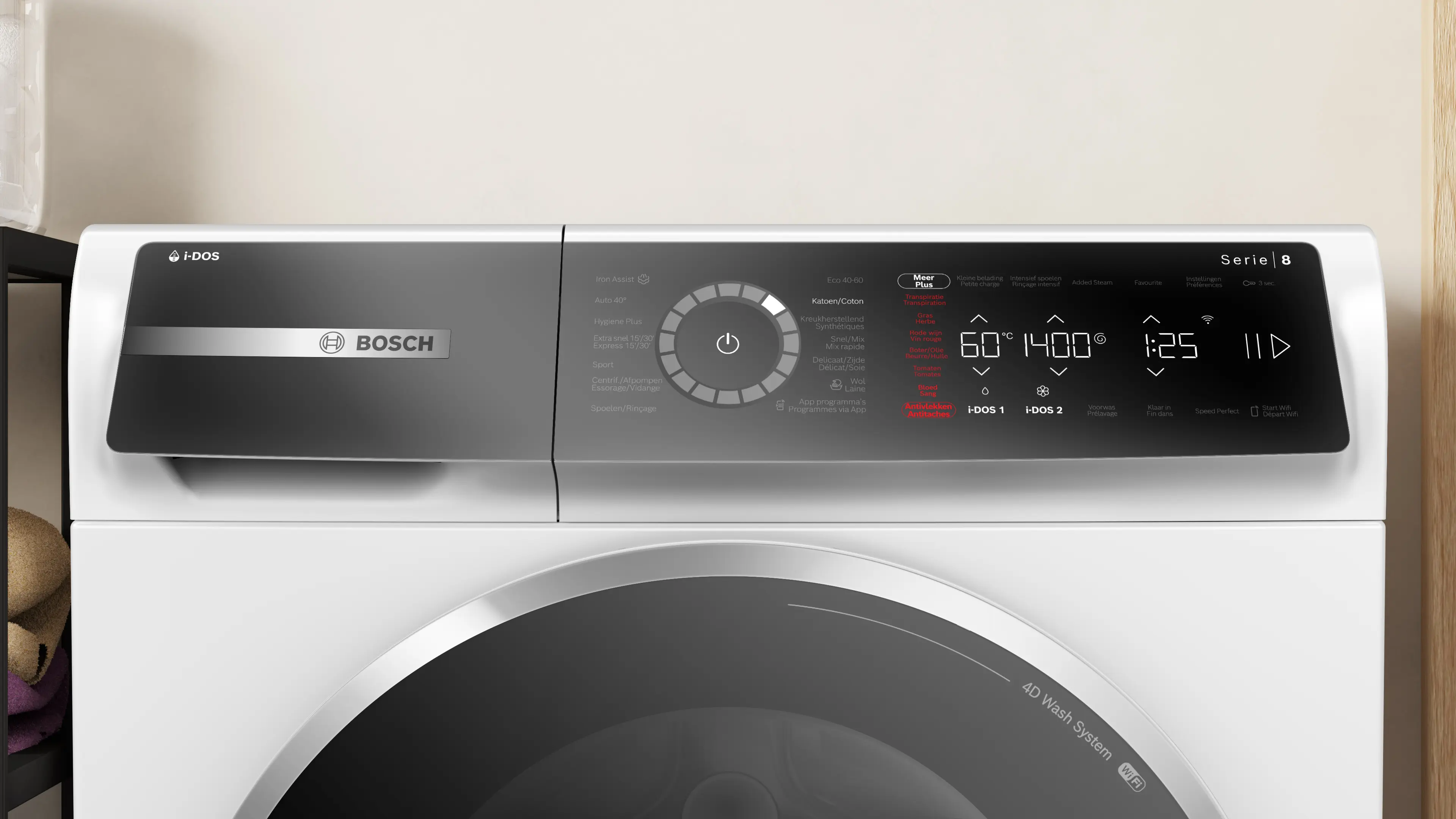 Serie 8 Wasmachine, voorlader 11 kg max. 1400 rpm