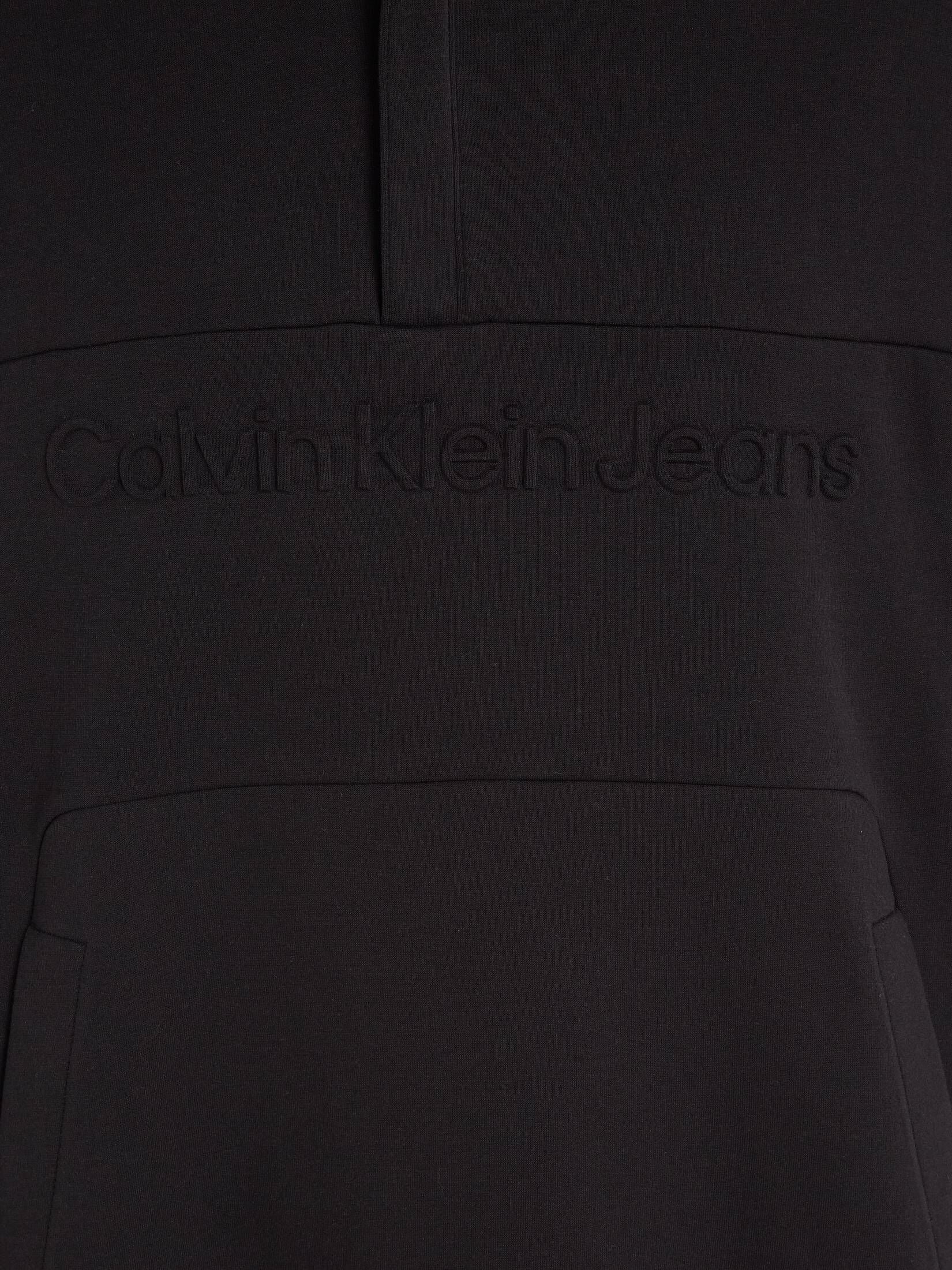 CALVIN KLEIN JEANS| Herren Sweatshirt INSTITUTIONAL EMBOSSED HALF ZIP