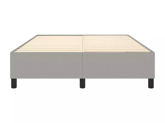 Sommier à lattes de lit Gris clair 140x190 cm Tissu