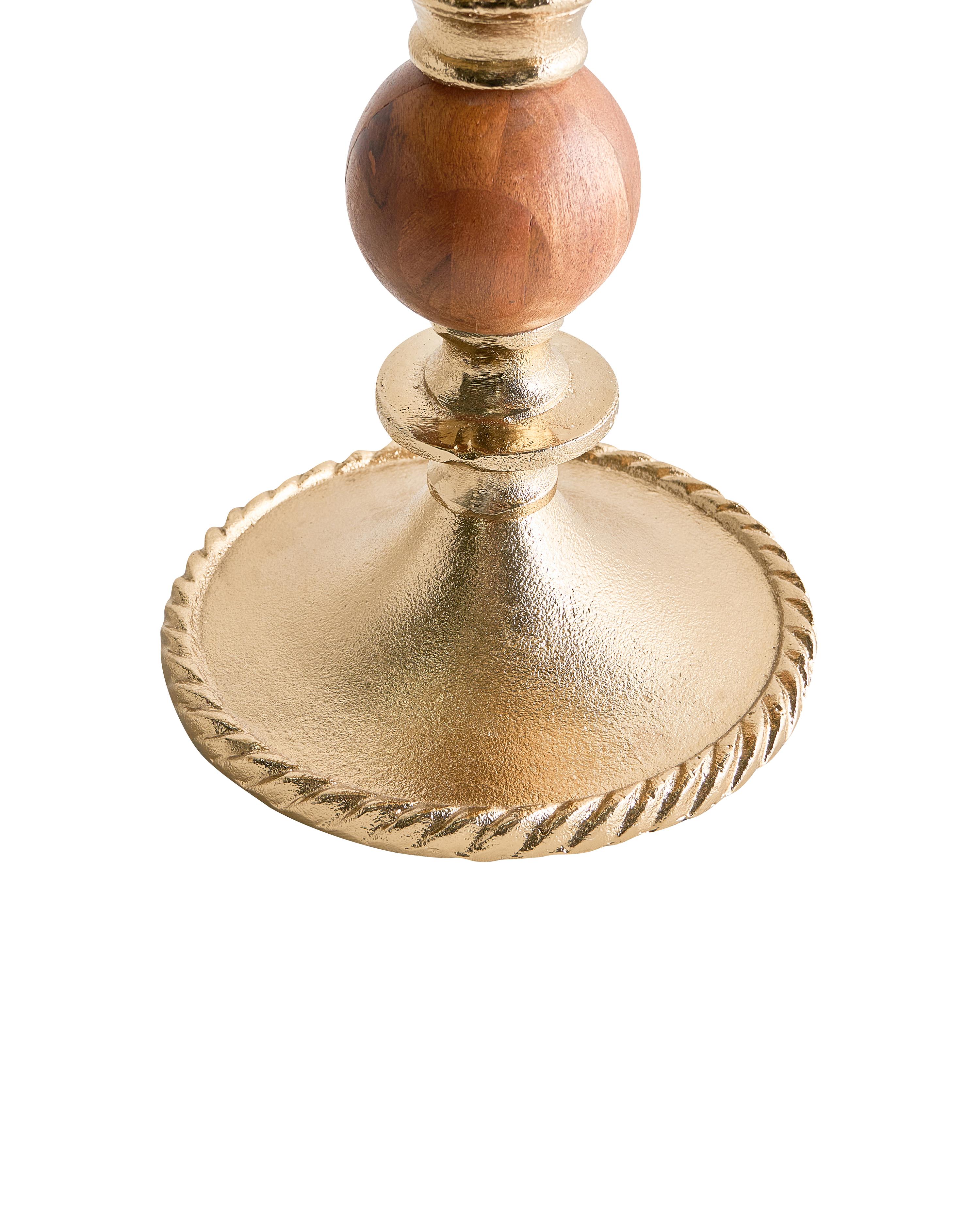 Kaarshouder VODNO Metaal 31 cm Goud
