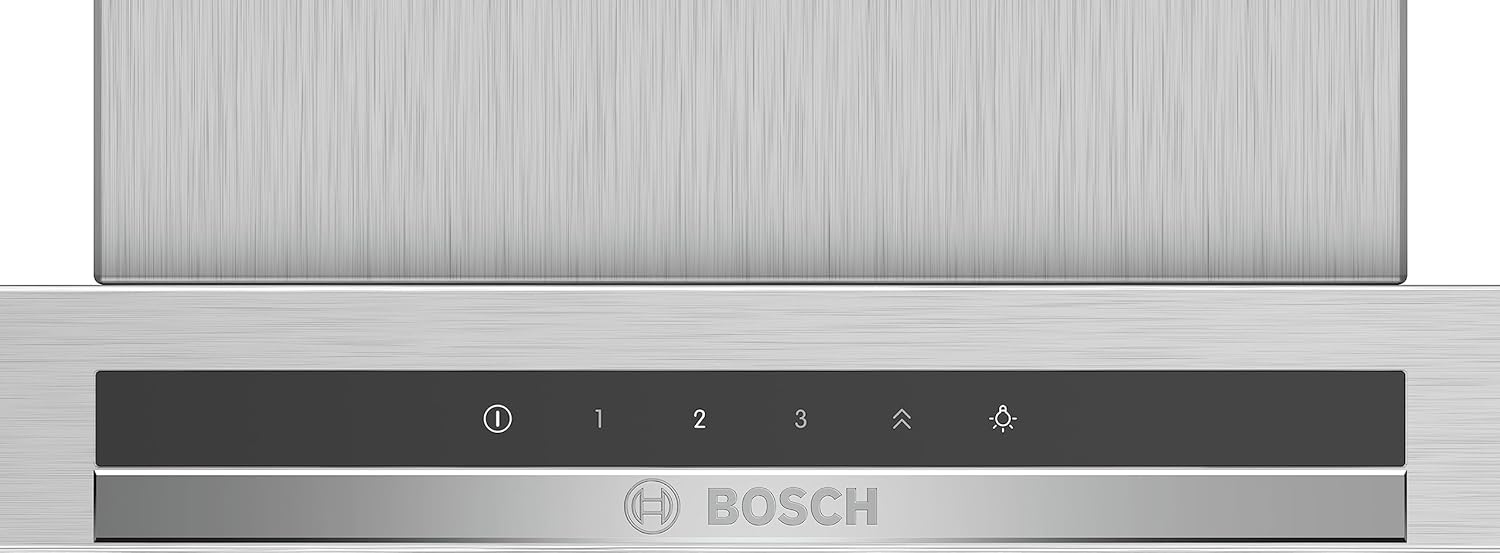 Bosch DWB97IM50 Serie 4 Wandesse, 90 cm breit, Um- & Abluft, LED-Beleuchtung gleichmäßige ausleuchtung, DirectSelect intuitive Bedienung, 3 Leistungs- & 1 Intensivstufe, Edelstahl