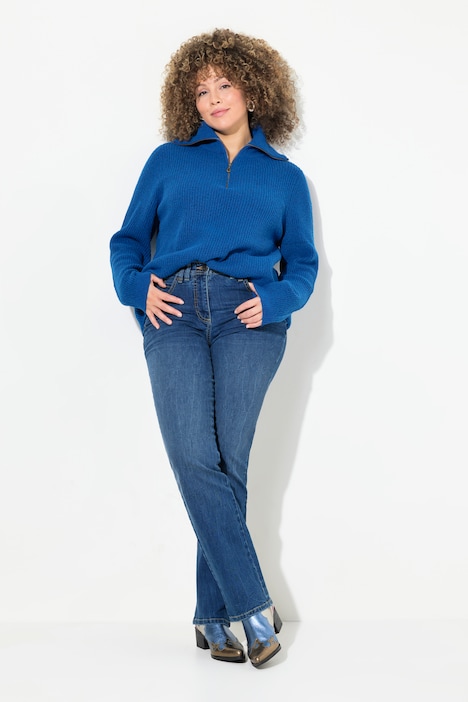 Jeans Mandy, weites Bein, 5-Pocket-Schnitt